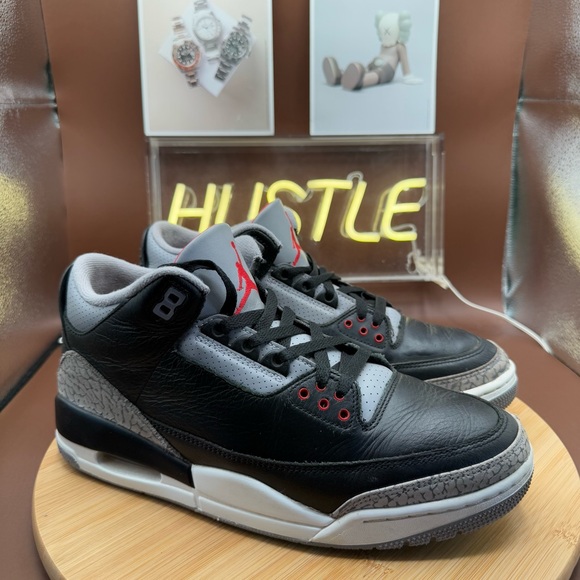Nike Air Jordan 3 Retro "Black Cement" (2024) Men’s Sz 9 - Picture 1 of 16